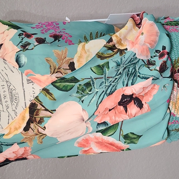 NWT Amanda Uprichard Deep V-Neck Faux-Wrap Sleeveless Open Back Top - Picture 3 of 6